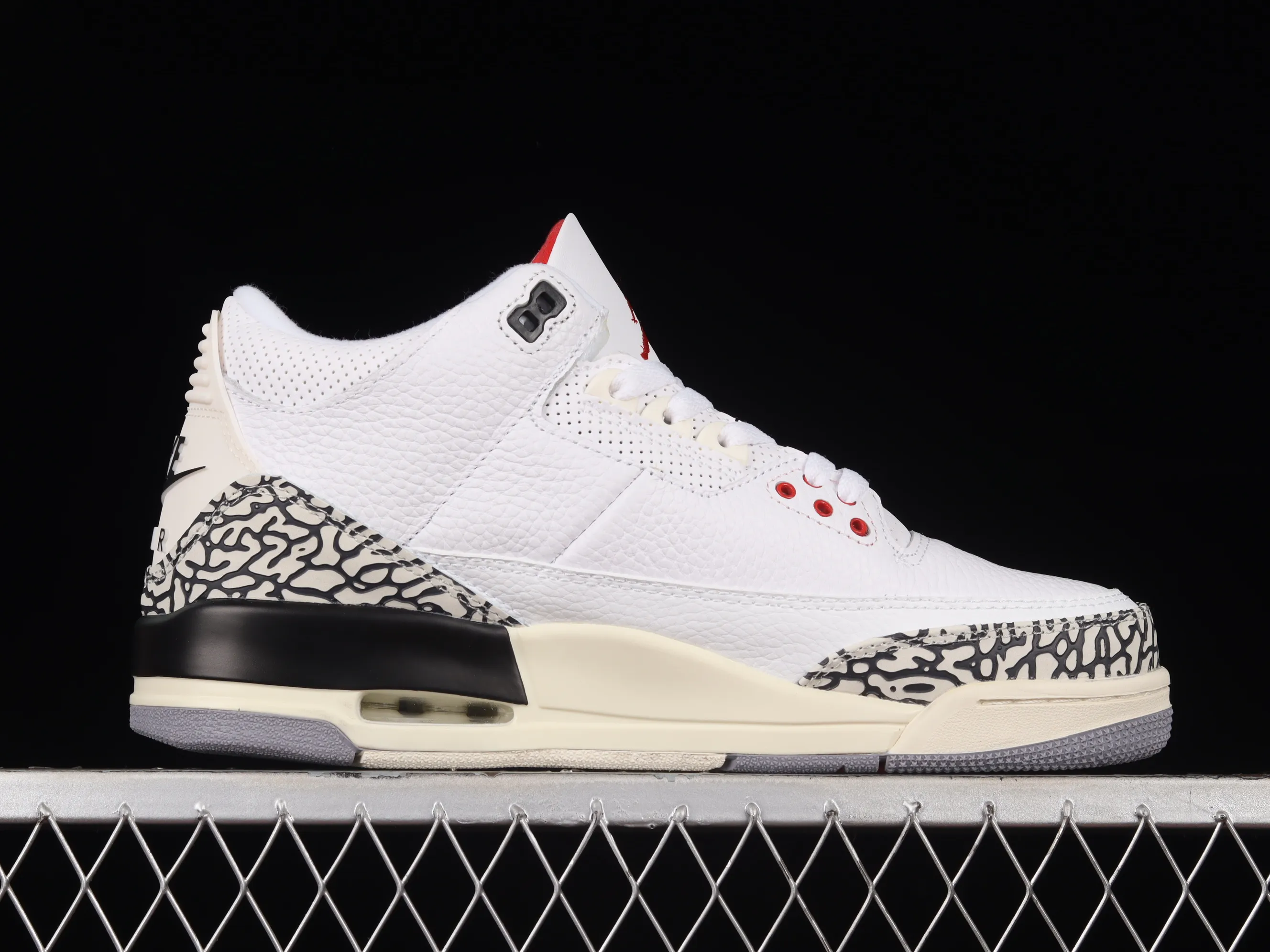 All categories Air Jordan Jordan series basketball shoes Air Jordan 3 cost-effective version Air Jordan 3 "White Cement Reimagined" AJ3 Joe 3 new white cement top layer replica basketball shoes DN3707-100